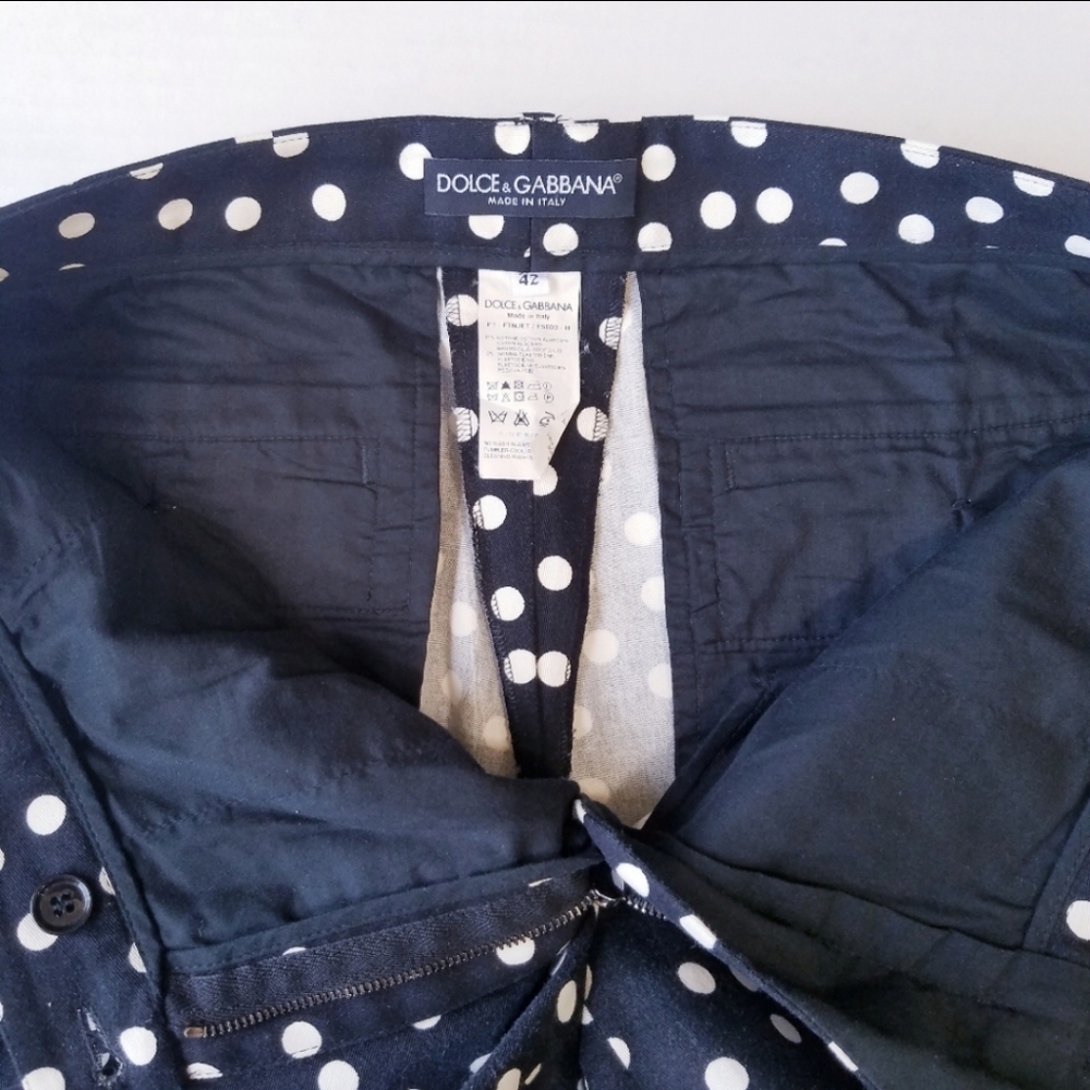 🌸Dolce & Gabbana | Cotton Polka Dot Chino - Picture 3 of 7